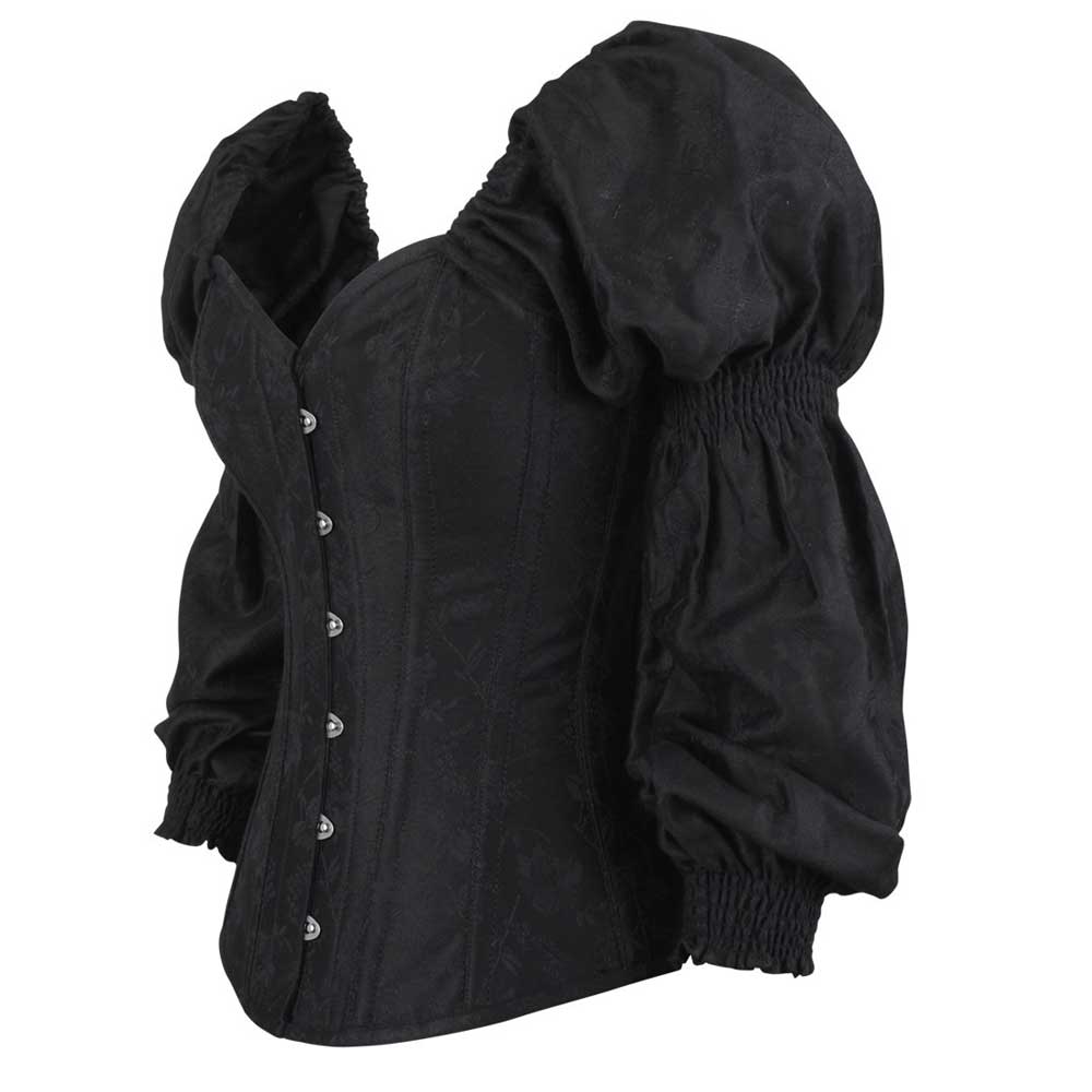Attitude Corsets - Tibanna Overbust korset - Zwart
